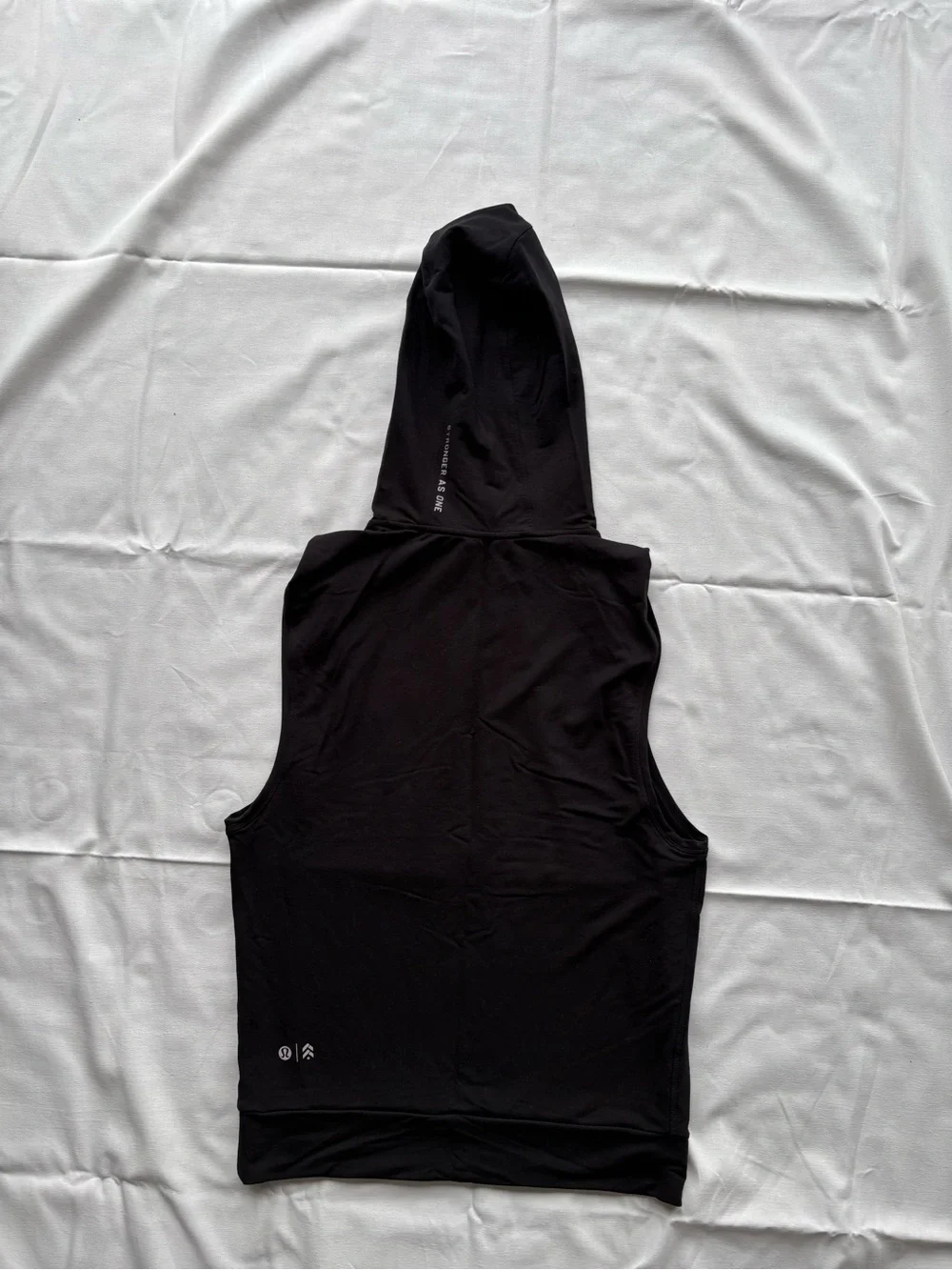lululemon Sleeveless Black Hoodie Tank Top